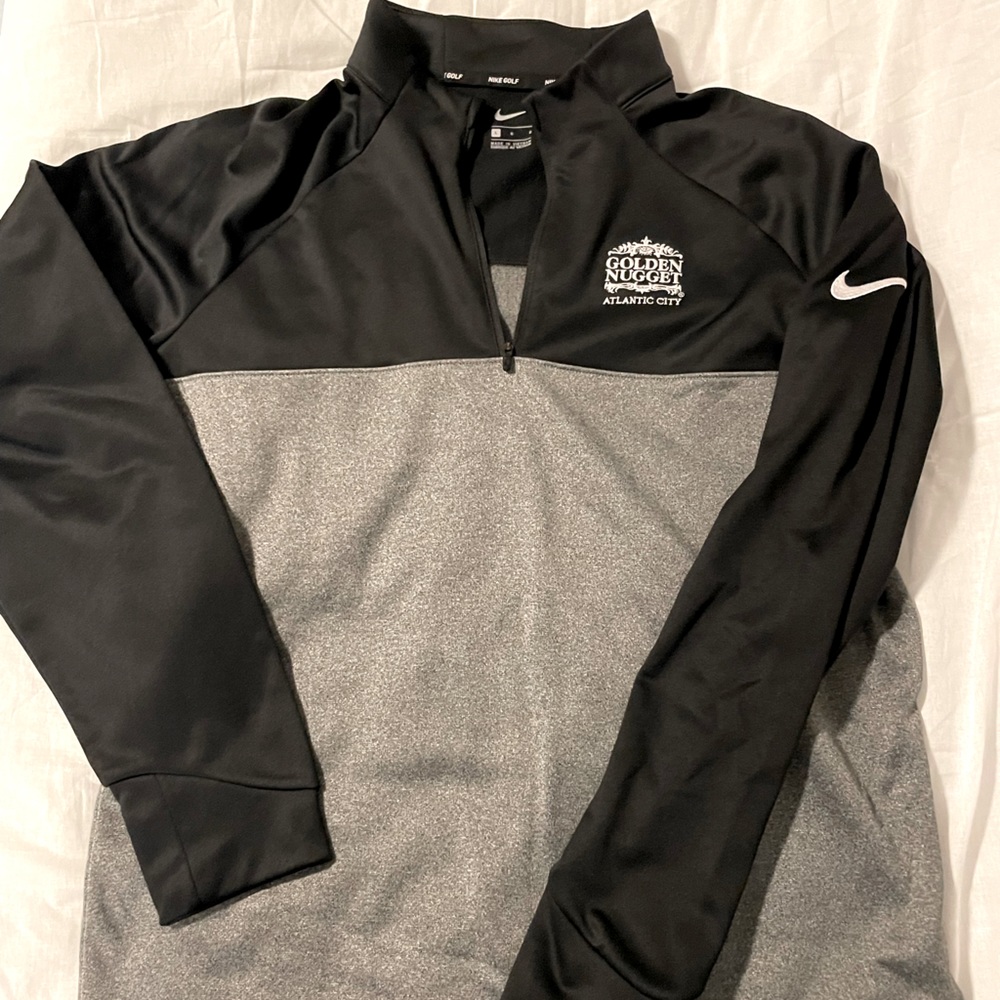 Nike Golf quarter-zip pullover. Golden Nugget Atlantic City embroidery